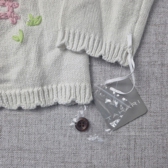 NWT Tahari 5T Sheep Easter Cardigan Spring Knit - Picture 6 of 9